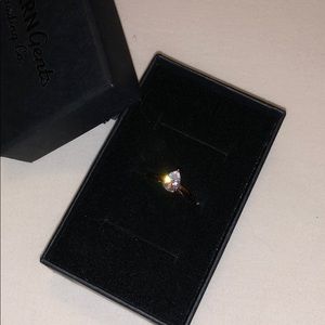 Moderngents Rose Gold Pear Stone Ring